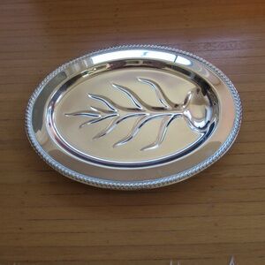 Vintage Handcrafted Silver Plated Meat Platter